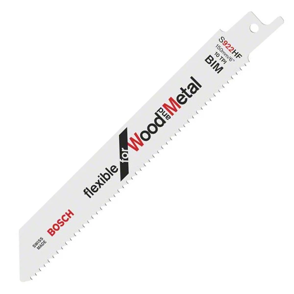 Lame De Scie Sabre Pour Le Métal Lame Scie Sabre Bosch S 922 HF 150x19x0,9mm Lot De 5 3 Lame De Scie Sabre Pour Le Métal Lame Scie Sabre Bosch S 922 HF 150x19x0,9mm Lot De 5 – Image 3