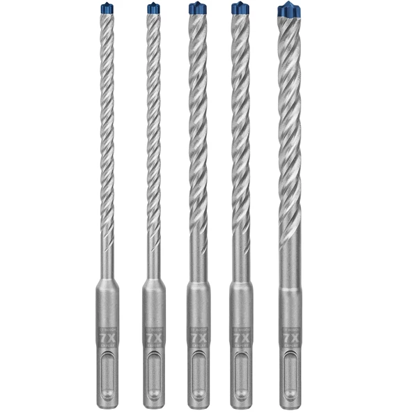 Bosch Assortiment Foret Béton Coffret De 5 Forets Béton Armé Expert SDS Plus-7X - 6 à 10 Mm 2 Bosch Assortiment Foret Béton Coffret De 5 Forets Béton Armé Expert SDS Plus-7X - 6 à 10 Mm – Image 2