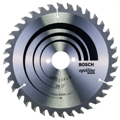 Lame De Scie Circulaire Bois ø 190 Mm Lame Scie Circulaire Bosch Optiline Wood Bois 190x30 Mm 36 Dents 2,6 Mm