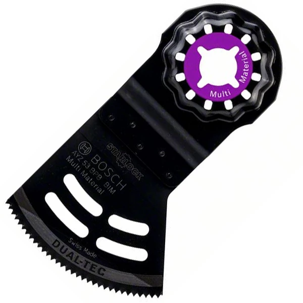 Lame Pour Outils Multifonction Lame Dual-Tec Starlock Bosch AYZ 53 BPB Largeur 53 Mm Profondeur 40 Mm 2 Lame Pour Outils Multifonction Lame Dual-Tec Starlock Bosch AYZ 53 BPB Largeur 53 Mm Profondeur 40 Mm – Image 2