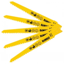 Lame De Scie Sabre Pour Le Bois Lame Scie Sabre Bois Plastique Dewalt DT2344-QZ BIM 152 Mm - Lot De 5
