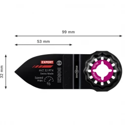 Lame Pour Outils Multifonction Lame De Ponçage - Expert Starlock AVZ 32 RT4 Bosch - 32 X 50 Mm