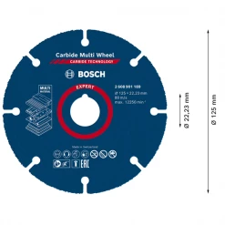 Lame De Scie Circulaire Bois ø 125 Mm Disque à Tronçonner Multi-matériaux - Expert Carbure Bosch - 125 Mm -Outil de coupe Soldes Magasin 3 96