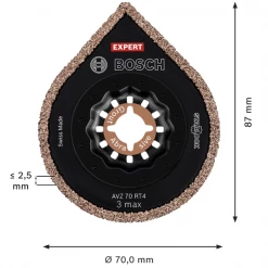 Bosch Lame Segment Lame Carrelage Enlève-mortier - Expert 3 Max AVZ 70 RT4 -Outil de coupe Soldes Magasin 3 98