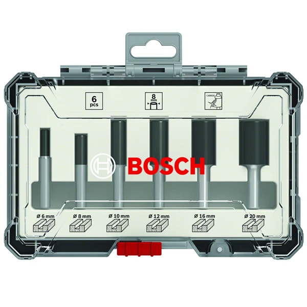 Coffret De Fraise Et Mèche Pour Défonceuse Fraise Droite à Rainurer Bosch Queue 8 Mm Diamètre 6 à 20 Mm Coffret 6 2 Coffret De Fraise Et Mèche Pour Défonceuse Fraise Droite à Rainurer Bosch Queue 8 Mm Diamètre 6 à 20 Mm Coffret 6 – Image 2