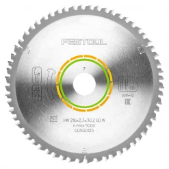 Lame De Scie Circulaire Bois ø 216 Mm Lame De Scie Festool Denture Fine 216x2,3x30 W60pour KS 60