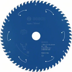 Lame De Scie Circulaire Bois ø 250 Mm Lame De Scie Circulaire Bosch Expert For Wood 254 X 30 X 2,1 Mm 60 Dents -Outil de coupe Soldes Magasin 5262