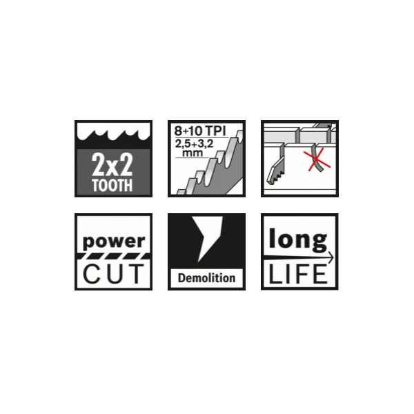 Lame De Scie Sabre Pour Le Métal Lame De Scie Sabre Bosch S 920 CF Heavy For Metal 150x22x1,6mm Lot De 5 2 Lame De Scie Sabre Pour Le Métal Lame De Scie Sabre Bosch S 920 CF Heavy For Metal 150x22x1,6mm Lot De 5 – Image 2