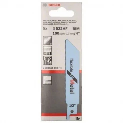 Lame De Scie Sabre Pour Le Métal Lame De Scie Sabre Courte Bosch Pour Métal S 522 AF - Lot De 5 Lames