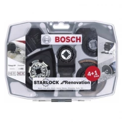 Accessoires Pour Outils Oscillants Multifonction Coffret De 5 Lames Pour Outil Multifonction Starlock Bosch Rénovation