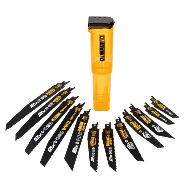 Lame De Scie Sabre Bois Et Métal Lame De Scie Sabre Dewalt DT2441L-QZ Extreme En Coffret De 12 Lames 2 Lame De Scie Sabre Bois Et Métal Lame De Scie Sabre Dewalt DT2441L-QZ Extreme En Coffret De 12 Lames – Image 2