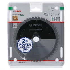 Lame De Scie Circulaire Bois ø 165 Mm Lame Scie Circulaire Bois Standard Wood Bosch Ø165mm 20x1,5 Mm 48 Dents -Outil de coupe Soldes Magasin conditionnement lame bosch