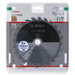 Lame De Scie Circulaire Bois ø 190 Mm Lame Scie Circulaire Bois Standard Wood Bosch Ø190mm 30x1,6mm 24 Dents -Outil de coupe Soldes Magasin conditionnement lame scie c