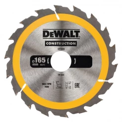 Lame De Scie Circulaire Bois ø 165 Mm Lame Dewalt DT1937-QZ Ø 165 Mm Alésage 30 Mm 30 Dents