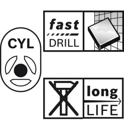 Foret Béton Conique Et Céramique Foret Carrelage Tendre Bosch Cyl-9 Ceramic 10 X 90 Mm 2608587165