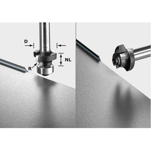 Fraise Et Disque Pour Affleureuse Fraise Moulurer Festool S8 HW R2 D20-KL OFK Queue Ø 8 Mm Rayon 2 Mm 1 Fraise Et Disque Pour Affleureuse Fraise Moulurer Festool S8 HW R2 D20-KL OFK Queue Ø 8 Mm Rayon 2 Mm