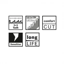 Lame De Scie Sabre Pour Le Métal Lame De Scie Sabre Métal Bosch S 1225 HBF Endurance 300x22x1,35 Mm 7 Lame De Scie Sabre Pour Le Métal Lame De Scie Sabre Métal Bosch S 1225 HBF Endurance 300x22x1,35 Mm -Outil de coupe Soldes Magasin hbf