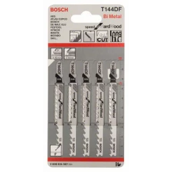 Lame De Scie Sauteuse Pour Le Bois Bosch Lame De Scie Sauteuse Pour Bois Dur T 144 DF Jeu De 5 Lames : 2608634567 -Outil de coupe Soldes Magasin imageproduct351446 1