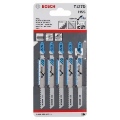 Lame De Scie Sauteuse Pour L'inox Ou L'aluminium Bosch 5 Lames De Scie Sauteuse Pour Aluminium T 127 D 2608631017