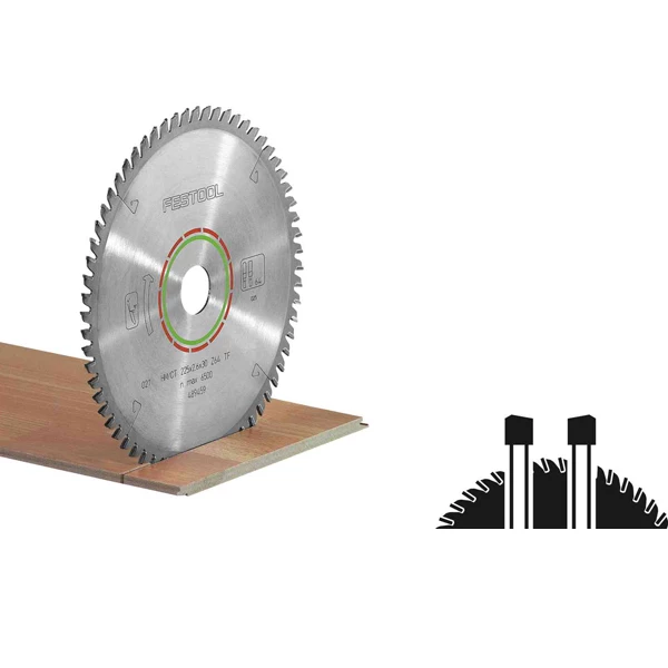 Lame De Scie Circulaire Bois ø 220 Mm Lame De Scie Circulaire Festool Laminate/HPL HW 225x2,6x30 Mm 64 Dents 2 Lame De Scie Circulaire Bois ø 220 Mm Lame De Scie Circulaire Festool Laminate/HPL HW 225x2,6x30 Mm 64 Dents – Image 2