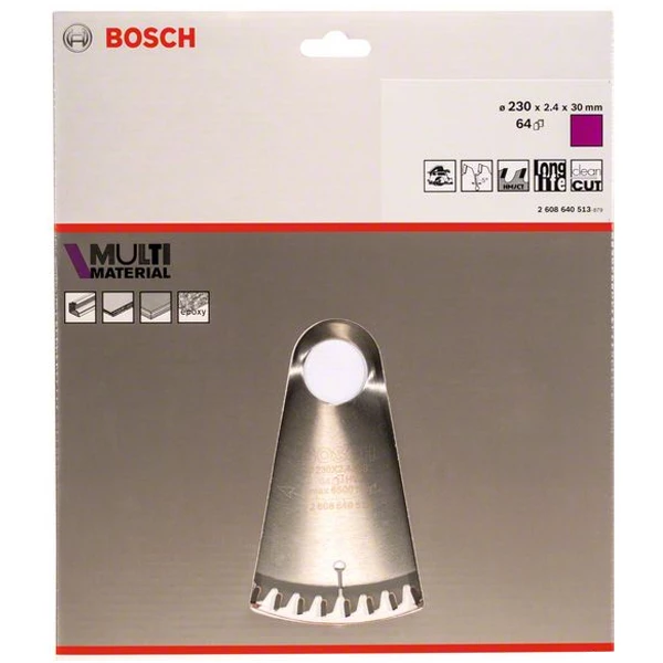Bosch ø 230 Mm Lame De Scie Circulaire Multi-matériaux 230 X 30 X 2.4 Mm 2608640513 1 Bosch ø 230 Mm Lame De Scie Circulaire Multi-matériaux 230 X 30 X 2.4 Mm 2608640513