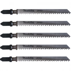 Lame De Scie Sauteuse Pour Le Bois Lame Scie Sauteuse Bois Pvc HCS B-11 Makita Coupe Grossière - Lot De 5