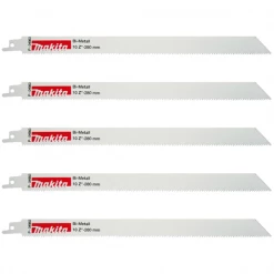 Lame De Scie Sabre Pour Le Métal Lame Scie Récipro Acier Et Inox Bi-Métal Flexible Makita 280 Mm X5
