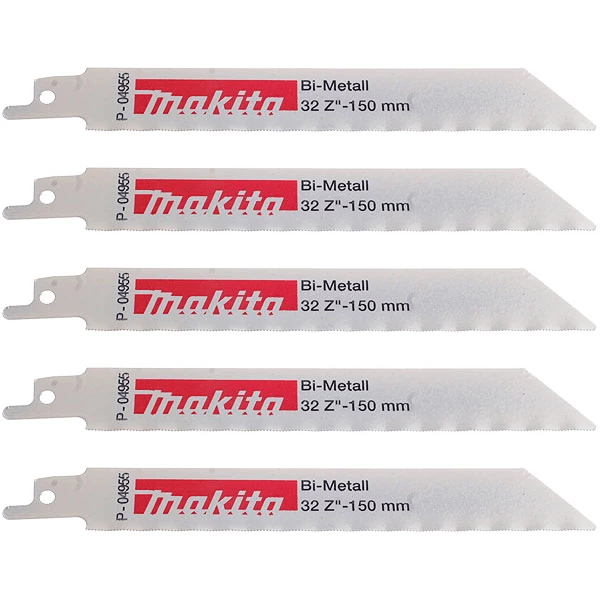 Lame De Scie Sabre Pour Le Métal Lame Scie Récipro Tôle Fine Bi-Métal Flexible Makita - Lot De 5 1 Lame De Scie Sabre Pour Le Métal Lame Scie Récipro Tôle Fine Bi-Métal Flexible Makita - Lot De 5
