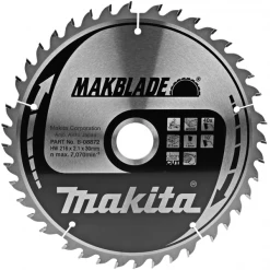 Lame De Scie Circulaire Bois ø 216 Mm Lame Scie Circulaire Bois TCT Makblade Makita Diamètre 216x30mm 40 Dents