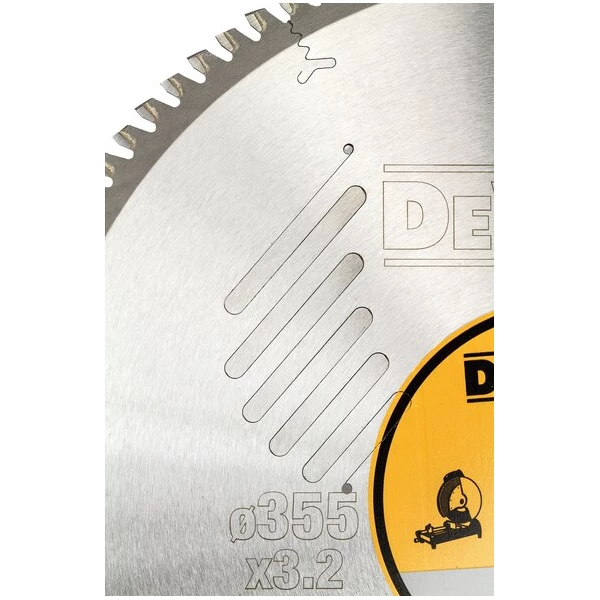 Lame De Scie Circulaire Métal ø 315 Mm Et Plus Lame De Scie Circulaire Stationnaire 355x25.4mm 100 Dents TCG/aluminium - Dewalt 6 Lame De Scie Circulaire Métal ø 315 Mm Et Plus Lame De Scie Circulaire Stationnaire 355x25.4mm 100 Dents TCG/aluminium - Dewalt – Image 6