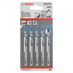 Lame De Scie Sauteuse Pour L'inox Ou L'aluminium Lame Scie Sauteuse Bosch T 227 D Special For Alu Jeu De 5 Lames