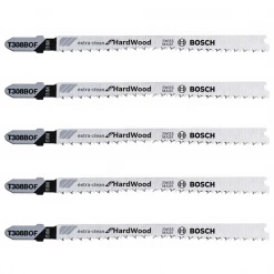 Lame De Scie Sauteuse Pour Le Bois Lame Scie Sauteuse Bosch T 308 BOF Extra-Clean Hard Wood Jeu De 5 Lames