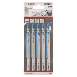Lame De Scie Sauteuse Pour Le Métal Lame Scie Sauteuse Bosch T 321 AF Speed For Metal Jeu De 5 Lames