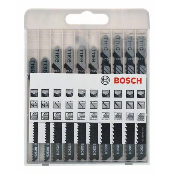 Lame De Scie Sauteuse Pour Le Bois Lame Scie Sauteuse T Bosch Basic For Wood Coffret De 10 Lames 2 Lame De Scie Sauteuse Pour Le Bois Lame Scie Sauteuse T Bosch Basic For Wood Coffret De 10 Lames – Image 2