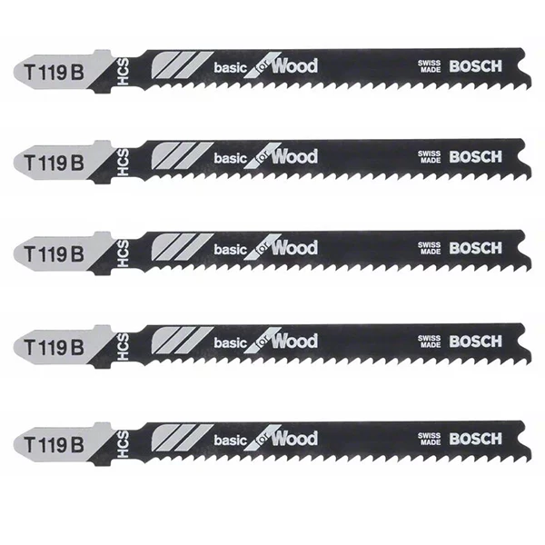 Lame De Scie Sauteuse Pour Le Bois Lame Scie Sauteuse Bosch T 119 B Basic For Wood Jeu De 5 Lames 1 Lame De Scie Sauteuse Pour Le Bois Lame Scie Sauteuse Bosch T 119 B Basic For Wood Jeu De 5 Lames