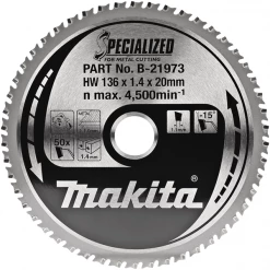 Lame De Scie Circulaire Métal ø 136 Mm Lame Scie Circulaire Métal Specialized Makita 136 X 20 Mm 50 Dents