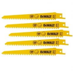 Lame De Scie Sabre Pour Le Métal Lame De Scie Sabre Pour Plâtre Dewalt DT2356-QZ 152 Mm - Lot De 5