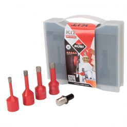 Couronnes Diamant Et Trépan Diamant 4 Trépans Ø 6, 8, 10, 12 Mm Et Adaptateur - Mini Drygres Rubi