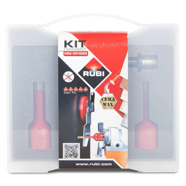 Couronnes Diamant Et Trépan Diamant 4 Trépans Ø 6, 8, 10, 12 Mm Et Adaptateur - Mini Drygres Rubi 5 Couronnes Diamant Et Trépan Diamant 4 Trépans Ø 6, 8, 10, 12 Mm Et Adaptateur - Mini Drygres Rubi – Image 5