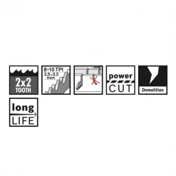 Lame De Scie Sabre Bois Et Métal Lame Scie Sabre Métal Bosch S1130CF Endurance Metal 225x22x1,6mm Lotx5 -Outil de coupe Soldes Magasin s930cf fonctions