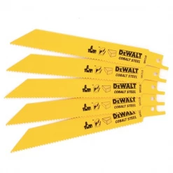 Lame De Scie Sabre Bois Et Métal Lame De Scie Sabre Bois Et Métal Dewalt DT2345-QZ BIM 152 Mm - Lot De 5