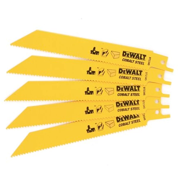 Lame De Scie Sabre Bois Et Métal Lame De Scie Sabre Bois Et Métal Dewalt DT2345-QZ BIM 152 Mm - Lot De 5 1 Lame De Scie Sabre Bois Et Métal Lame De Scie Sabre Bois Et Métal Dewalt DT2345-QZ BIM 152 Mm - Lot De 5