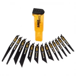 Lame De Scie Sabre Bois Et Métal Lame De Scie Sabre Bois Et Métal Dewalt DT99550-QZ Coffret De 13 Lames