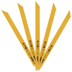 Lame De Scie Sabre Bois Et Métal Lame De Scie Sabre BIM Pour La Coupe Du Bois Avec Métal 305mm - Dewalt - Lot De 5