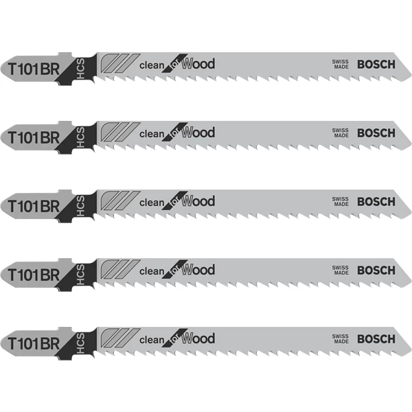 Lame De Scie Sauteuse Pour Le Bois Jeu De 5 Lames De Scie Sauteuse Pour Bois T 101 BR : Bosch 2608630014 3 Lame De Scie Sauteuse Pour Le Bois Jeu De 5 Lames De Scie Sauteuse Pour Bois T 101 BR : Bosch 2608630014 – Image 3