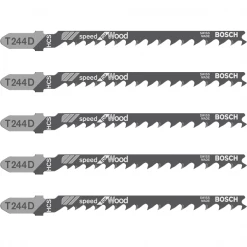 Lame De Scie Sauteuse Pour Le Bois Lame Scie Sauteuse Pour Bois T 244 D Jeu De 5 Lames : Bosch 2608630058 -Outil de coupe Soldes Magasin t244dx5